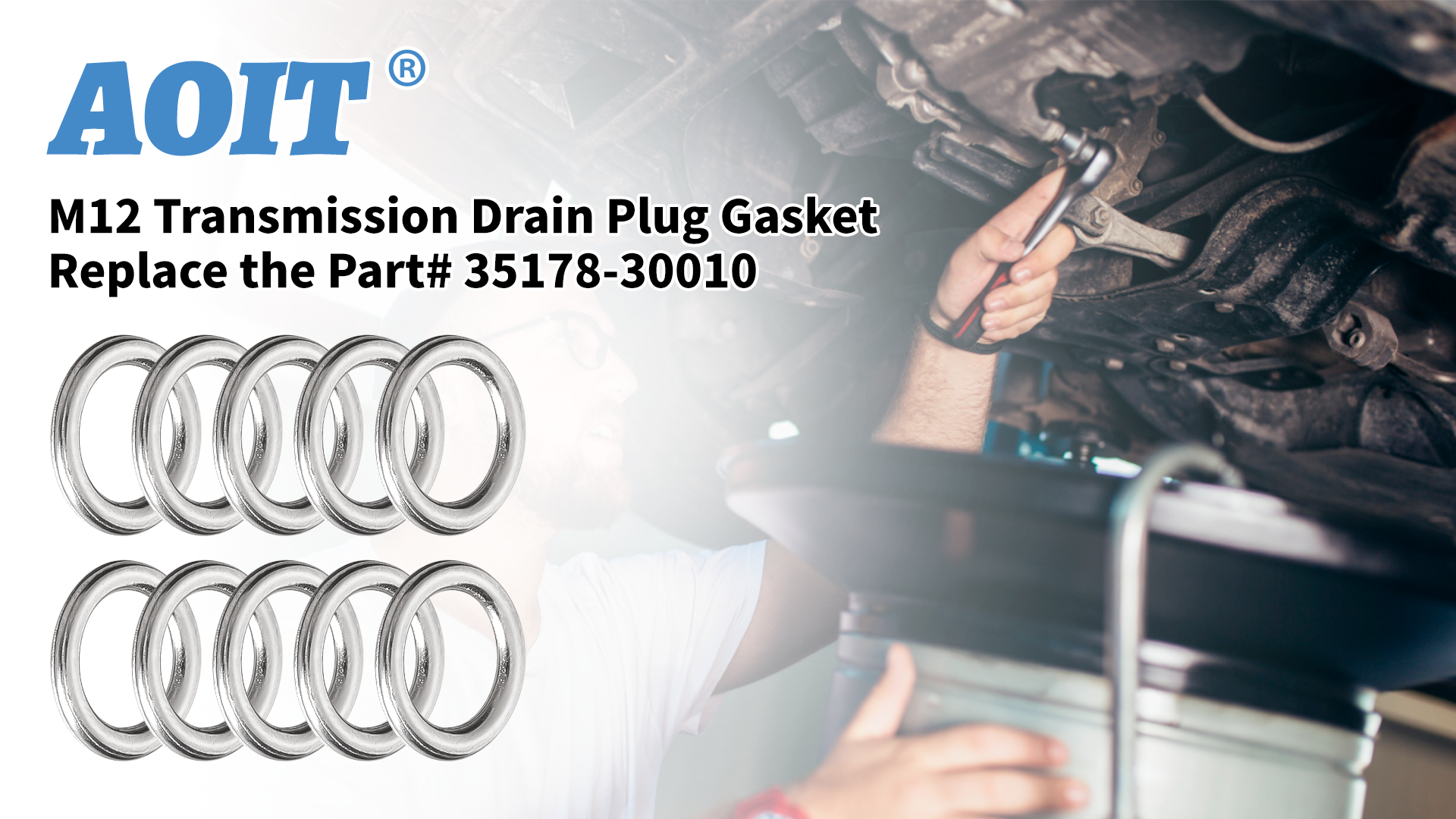 Amazon.com: M12 Transmission Drain Plug Gasket Fits for Toyota